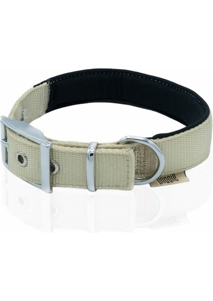 Elit Dokuma Köpek Boyun Tasması Haki Large 2,5X42-50 cm