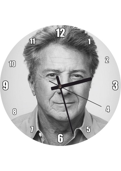 Cakatablo Dustin Hoffman Görseli Duvar Saati (Çap 50X50 cm )