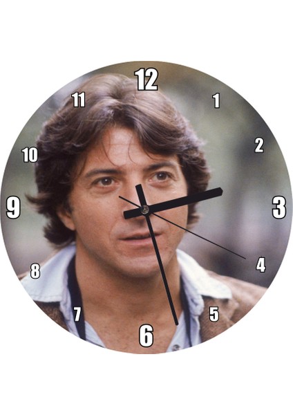 Cakatablo Dustin Hoffman Sevgi Bakışlar Duvar Saati (Çap 50X50 cm )