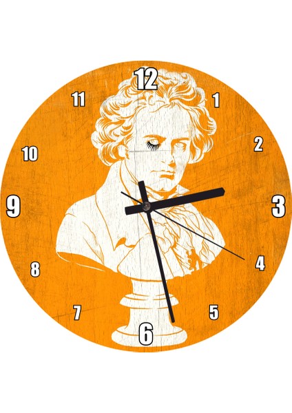 Cakatablo Bir Clockwork Turuncu Klasik Film Afiş Duvar Saati (Çap 50X50 cm )