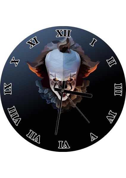 Cakatablo Justin Maller Duman Görselli Duvar Saati (Çap 50X50 cm )