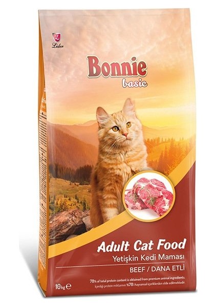 Basic Biftekli Yetişkin Kedi Maması 10 kg