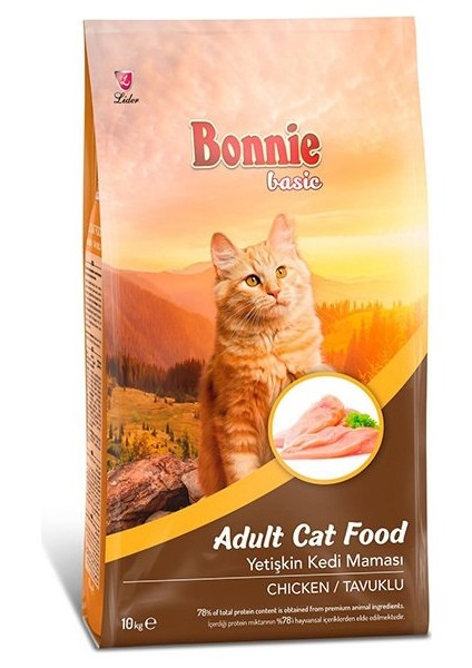 Basic Tavuklu Yetişkin Kedi Maması 10 kg