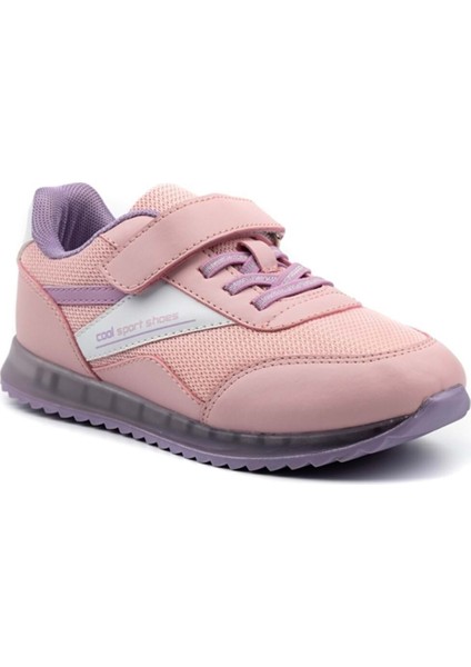 Fileli Cırtlı Pudra Fashion Sneaker Iron