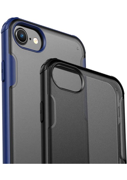 iPhone Se 2022 Venga Serisi Arkası Mat Renkli Kenar Çift Kontrast Silikon Kılıf modelleri