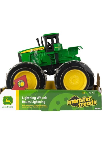 Tomy John Deere Monster Treads Lightning Wheels Traktör, Yeşil