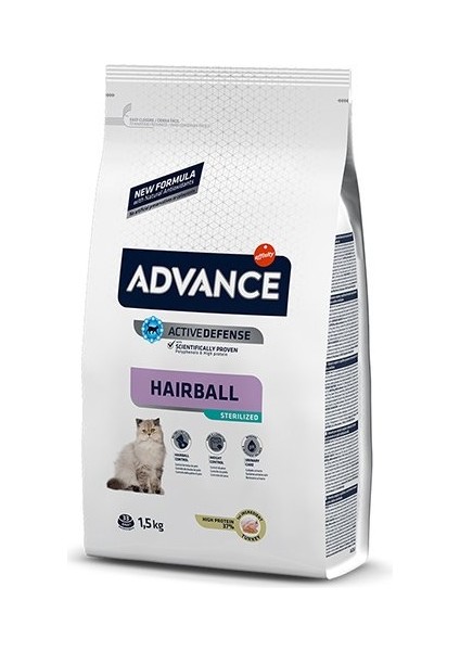 Hairball Tüy Yumağı Önleyen Hindili Kısır Kedi Maması 1,5 kg