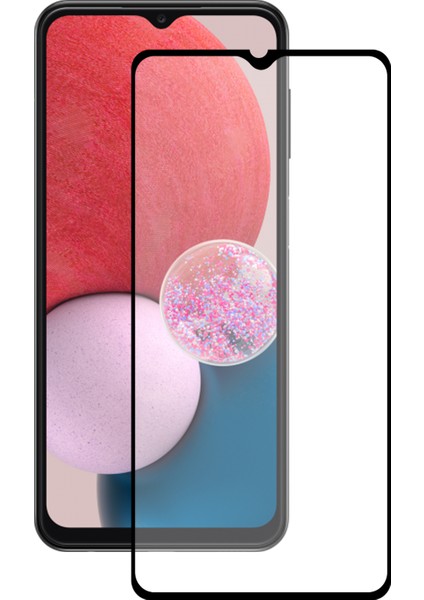 Samsung Galaxy A13 Tam Kaplayan Temperli Ekran Koruyucu Cam