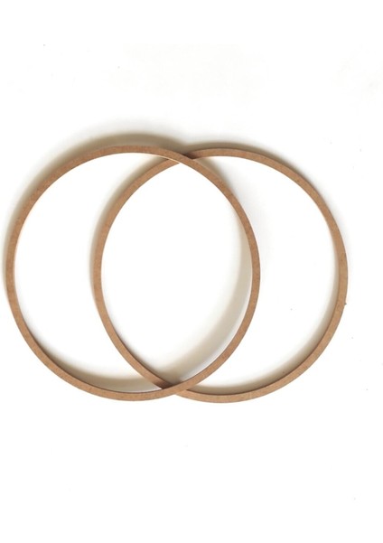 2'li 38 cm Mdf Halka Kasnak Makrome Düş Kapanı Avize