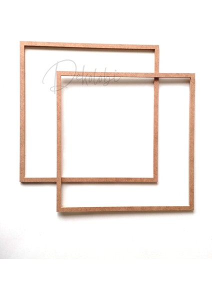 Kare 2'li 33 cm Mdf Kasnak / Makrome Düş Kapanı /avize Kasnağı fiyatları