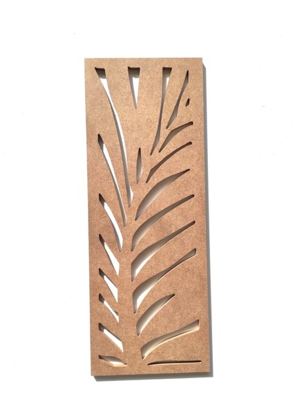 Tropikal Yaprak Desenli Boyanabilir Ham Mdf Tablo / Ağaç Pano