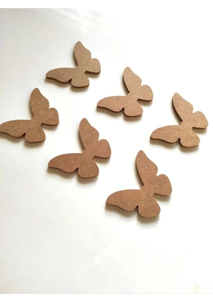 6'lı Mini Kelebek Seti Boyanabilir Ham Mdf Obje fiyatları