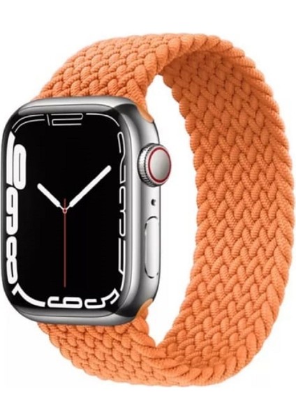 Apple Watch Uyumlu ( 42/44/45 Mm) Örgülü Esnek Solo Döngü Kordon