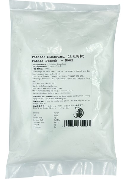 Xushi Gıda Patates Nişasta ( Potato Starch) - 500 gr