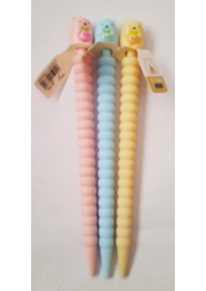 Ayıcıklı Perfect 07 Uçlu Versatil Kalem - 3 Adet/renk Pembe Mavi Kavuniçi