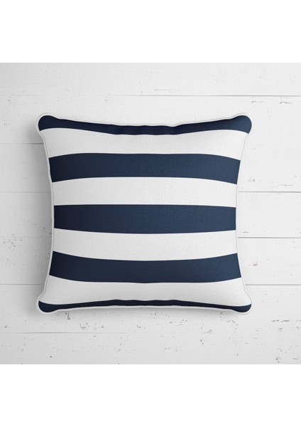 Marin Yastık Çift Tarafı Baskılı Kırlent Kılıfı