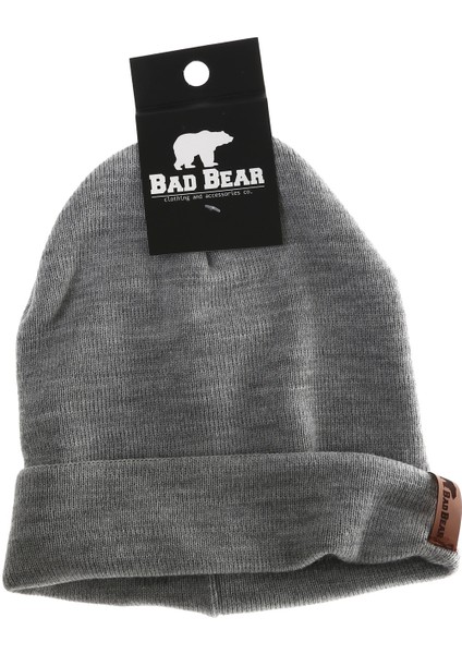 Bad Bear Standart Kalıp Gri Melanj Erkek Bere - 21.02.41.002_BEARMAN Beanıe