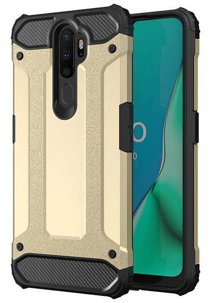 Oppo A9 2020 Kılıf Crash Zırh Tank Silikon Kapak
