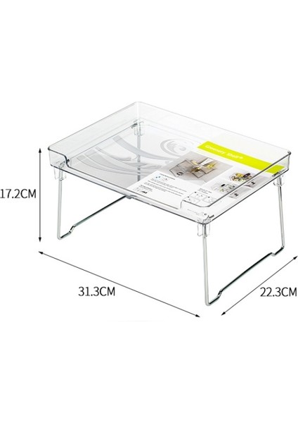 Mutfak Masaüstü Dolap Katlanabilir Dolap Depolama Rafı Beyaz (Yurt Dışından)