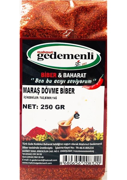 Maraş Dövme Biber 250