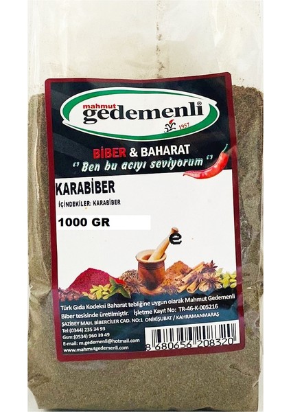 Karabiber Toz 1 kg