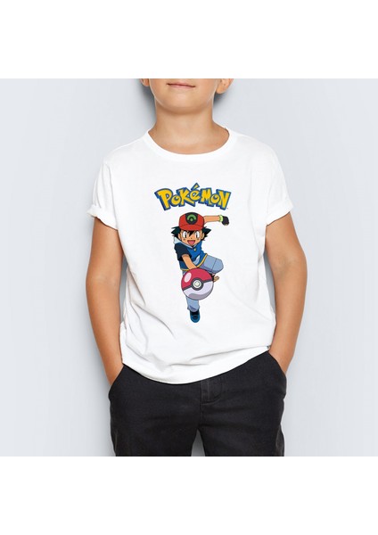 Pokemon Unisex Çocuk Tişört T-Shirt Mr-04