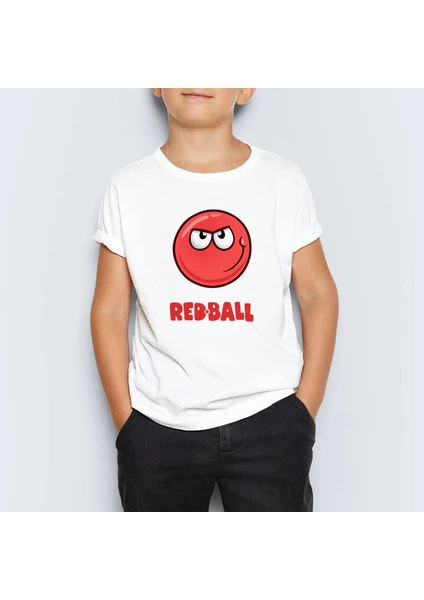 Red Ball 4 Crazy Kırmızı Top Redball Çocuk Tişört Mr-03