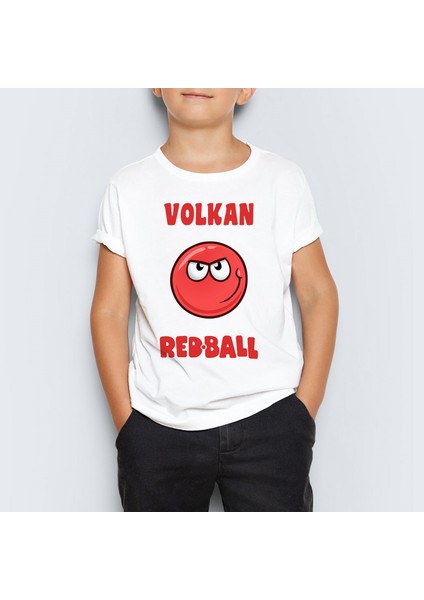 Isme Özel Red Ball 4 Crazy Kırmızı Top Redball Çocuk Tişört Mr-04