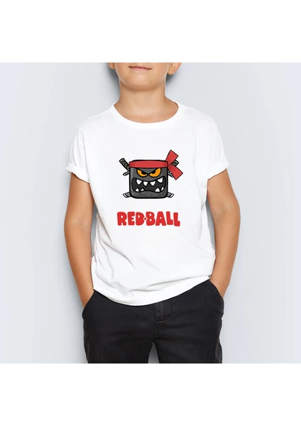 Red Ball 4 Crazy Kırmızı Top Redball Çocuk Tişört Mr-08