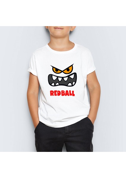 Red Ball 4 Crazy Kırmızı Top Redball Çocuk Tişört Mr-09