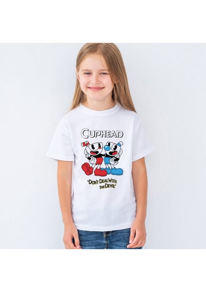 Cuphead Çocuk Tişört T-Shirt Mr-01