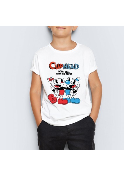 Cuphead Çocuk Tişört T-Shirt Mr-02