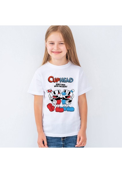 Cuphead Çocuk Tişört T-Shirt Mr-02 fiyatları