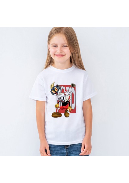 Cuphead Çocuk Tişört T-Shirt Mr-04