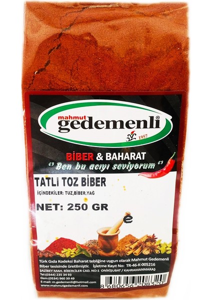 Tatlı Toz Biber 250 gr