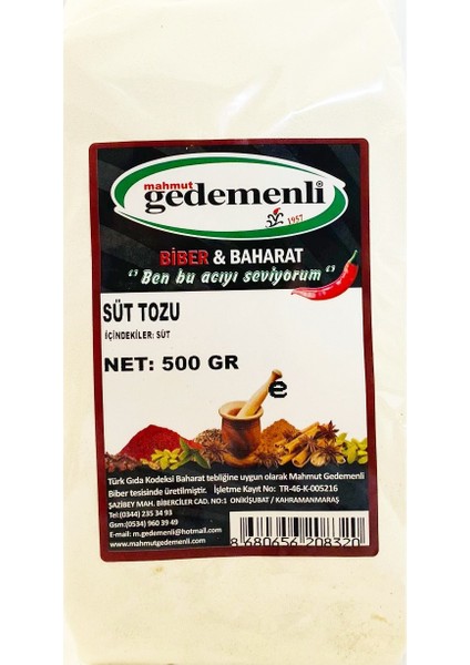 Süt Tozu 500 gr