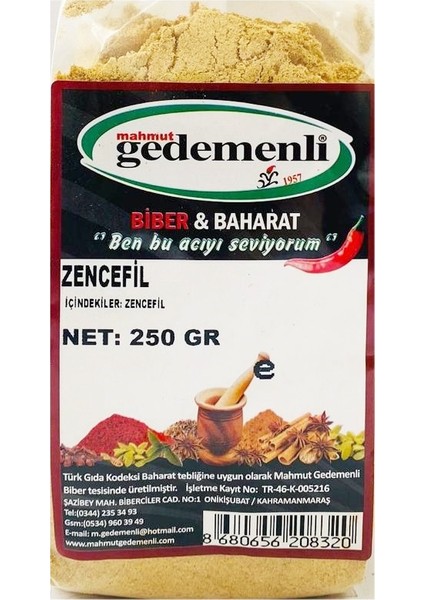 Zencefil Toz 250 gr