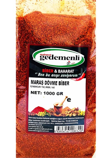 Maraş Dövme Biber 1 kg