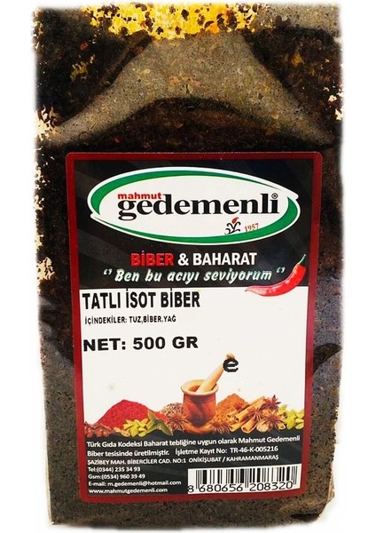 Tatlı Isot Biber 500 gr