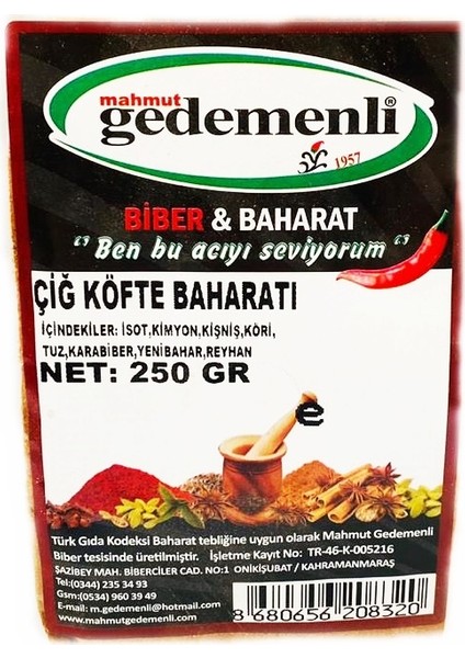 Çiğköfte Baharatı 250 gr