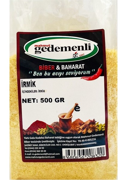 Irmik (Doğaldır) 500 gr