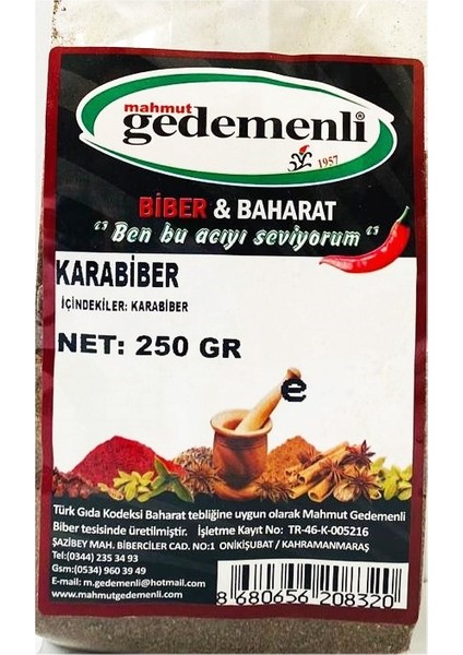 Karabiber Toz 250 gr