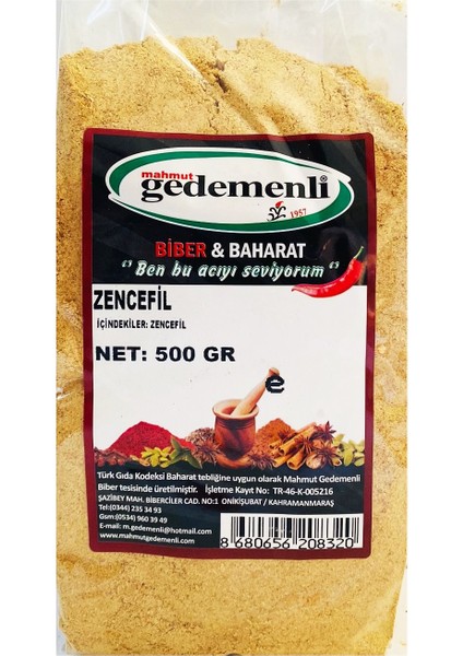 Zencefil Toz 500 gr