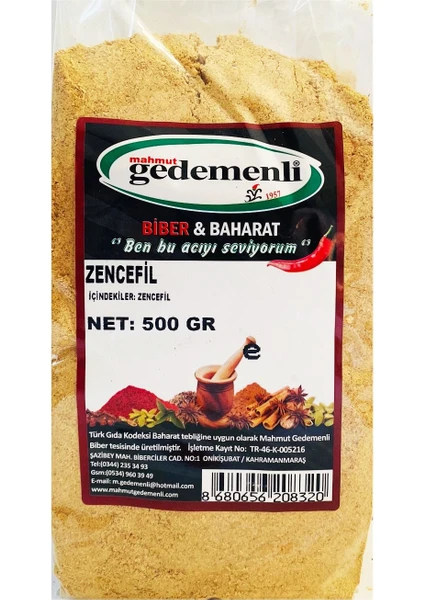 Zencefil Toz 500 gr