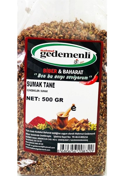 Sumak Tane 500 gr