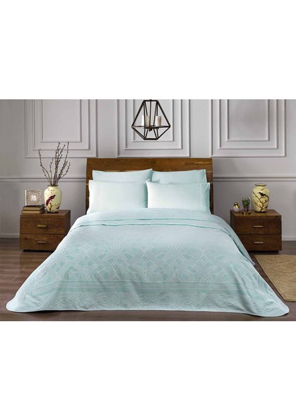 Salice Turkuaz Tek Kişilik Jakar Pike Takımı