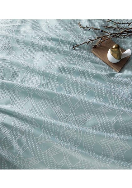 Salice Turkuaz Çift Kişilik Jakar Pike Takımı fiyatları