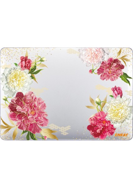 Macbook Pro 13.3 Inç A1706 Için Enkay Çiçek Kristal Kılıf Pembe (Yurt Dışından)