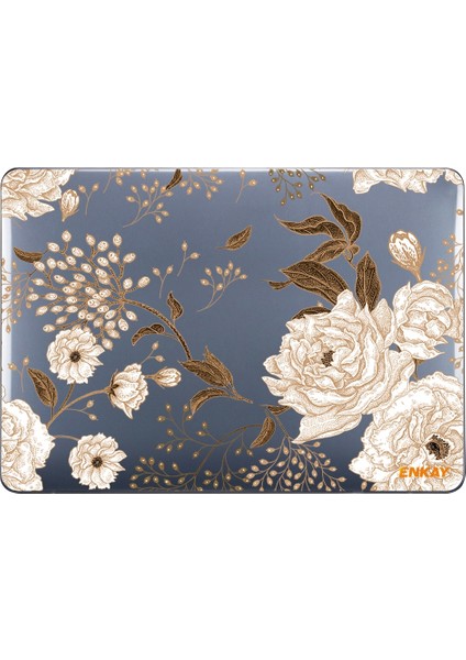 Macbook Air 13.3 Inç A1932 Için Enkay Vintage Desen Kılıf Altın (Yurt Dışından)