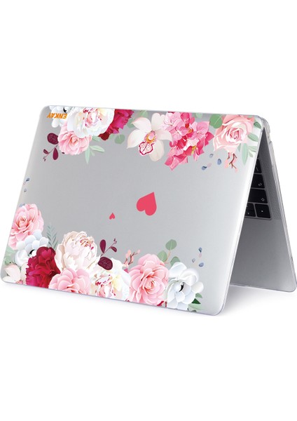 Macbook Pro 13.3 Inç A2251 Için Enkay Çiçek Kristal Kılıf Pembe (Yurt Dışından)